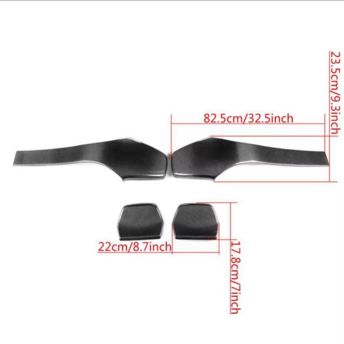 F8x carbon seat backs