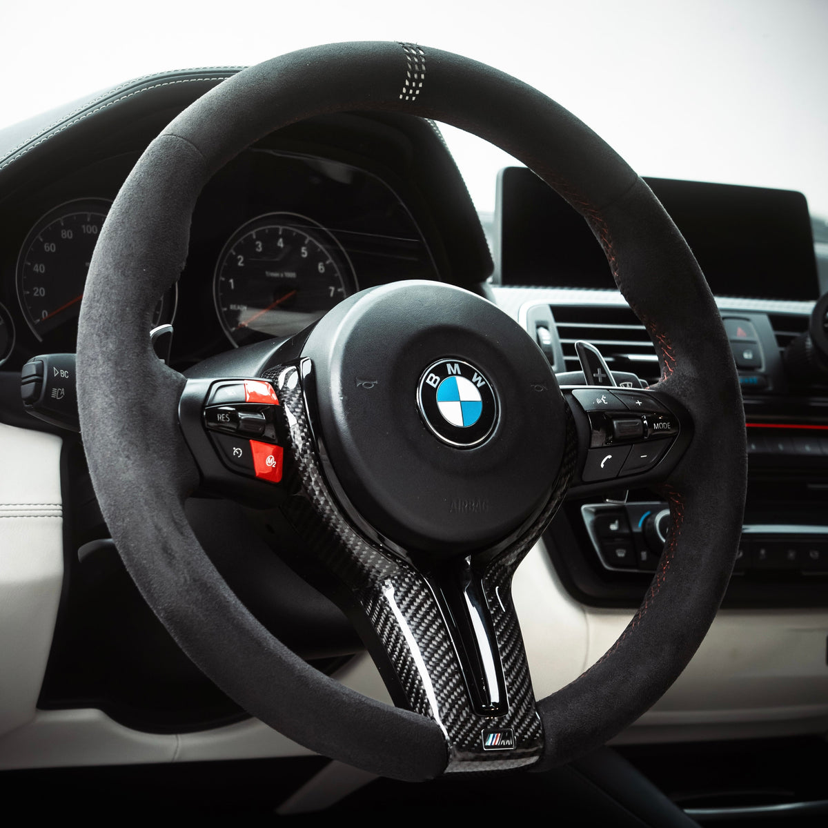 ALCANTARA STEERING WHEEL - (MADE TO ORDER)
