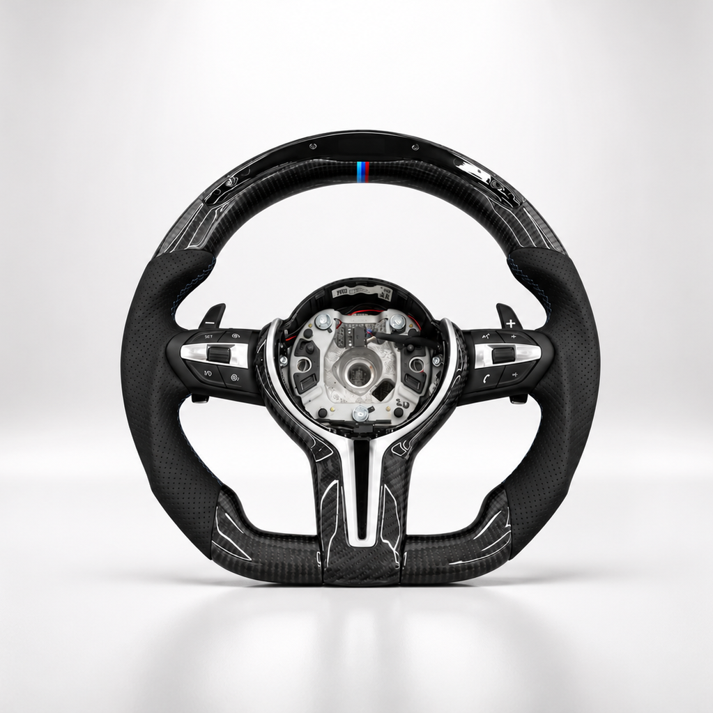 LED CARBON STEERING WHEEL - (MADE TO ORDER)