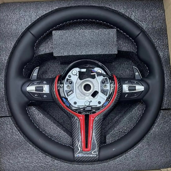 LEATHER STEERING WHEEL - (MADE TO ORDER)