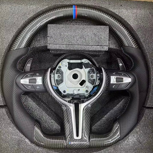 CARBON FIBER F CHASSIS STEERING WHEEL - CUSTOM (MADE TO ORDER)