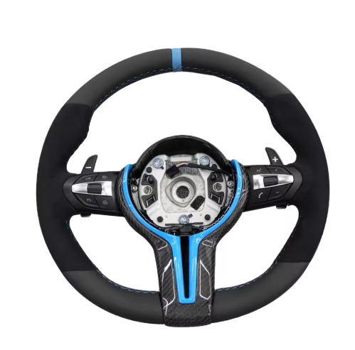 SUEDE ALCANTARA F CHASSIS STEERING WHEEL - CUSTOM (MADE TO ORDER)